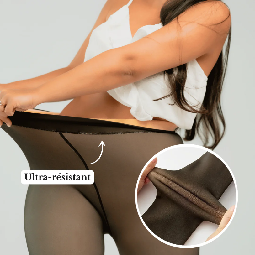 Collant Polaire Effet Transparent